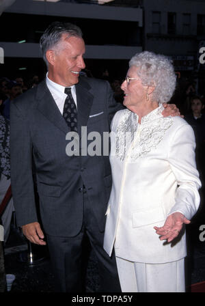 Oct 15, 1998; Hollywood, CA, USA; Actor JAMES WOODS with his mom receives a star on the Hollywood Walk of Fame. .  (Credit Image: Chris Delmas/ZUMA Wire) Stock Photo