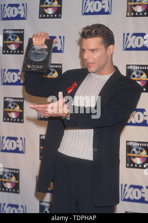 May 25, 1999 - Los Angeles, California, USA - RICKY MARTIN at the Blockbuster Awards at the Shrine Auditorium (Credit Image: Chris Delmas/ZUMA Wire) Stock Photo