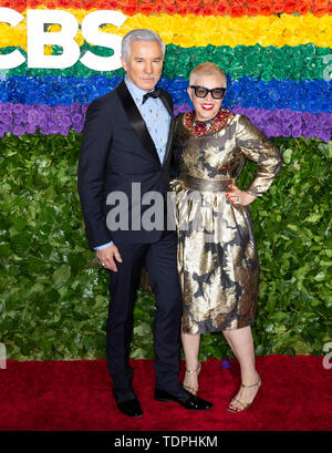 New York, NY - June 09, 2019: Baz Luhrmann and Catherine Martin attend the 73rd Annual Tony Awards at Radio City Music Hall Stock Photo