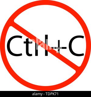 No or stop sign. Feather signature line icon. Copywriting sign. Feedback symbol. Caution prohibited ban stop symbol. Stock Vector