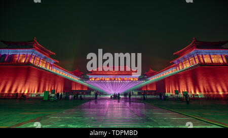 The bright lights of the midday gate of the Forbidden City Stock Photo