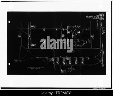 Photograph of a line drawing. 'PART III, SECTION 1, EQUIPMENT LAYOUT ...