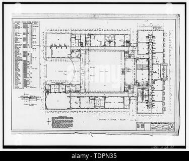 Photograph Of An Original Construction Drawing Dated August 1927