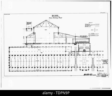 Photograph of a line drawing. '(CROSS SECTION OF) PART III, SECTION 1 ...