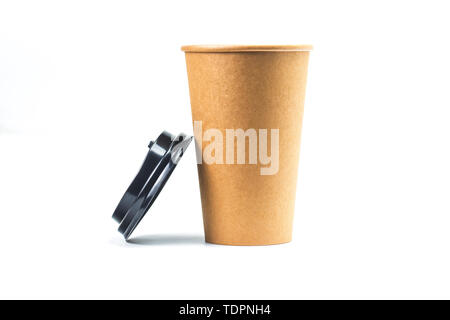 Cowhide paper cup Stock Photo
