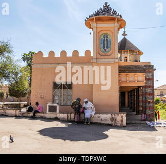 Enda Mariam Cathedral complex; Asmara, Central Region, Eritrea Stock Photo