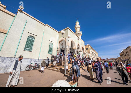 Great Mosque of Asmara, also known as Al Kulafah Al Rashidan; Asmara, Central Region, Eritrea Stock Photo