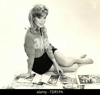 German actress Solvi Stubing wearing fashionable outfit, 1970s Stock Photo