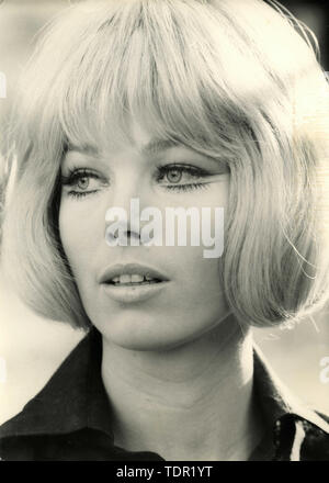 Portrait of German actress Solvi Stubing, 1970s Stock Photo - Alamy