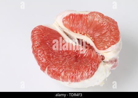 Close-up of red pomelo pulp Stock Photo