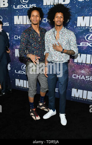 Laurent Bourgeois and Larry Bourgeois attend the 'Men In Black International' world premiere at AMC Loews Lincoln Square 13 on June 11, 2019 in New Yo Stock Photo