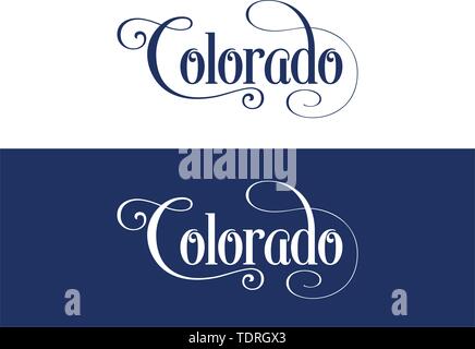 Colorado State Lettering handwritten lettering Colorado Stock Vector Image & Art - Alamy