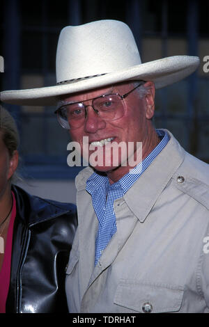 Jul 14, 1999; Los Angeles, CA, USA; Actor LARRY HAGMAN @ the 'Lake Placid' movie premiere..  (Credit Image: Chris Delmas/ZUMA Wire) Stock Photo