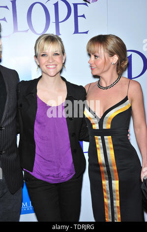 LOS ANGELES, CA. February 20, 2008: Reese Witherspoon (left) & Christina Ricci at the Los Angeles premiere of their new movie 'Penelope' at the Directors Guild Theatre, West Hollywood. © 2008 Paul Smith / Featureflash Stock Photo