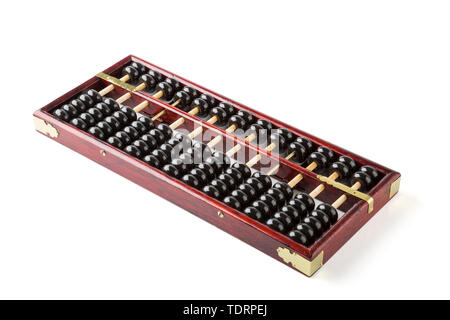 An abacus on a white background Stock Photo