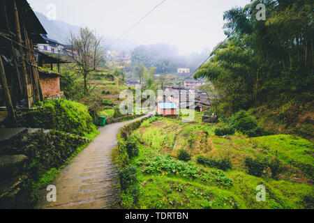 Lenggang Village, Lishui, Zhejiang Province Stock Photo