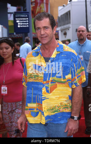 Jun 17, 2000; Los Angeles, CA, USA; Actor MEL GIBSON @ the 'Chicken Run' premiere..  (Credit Image: Â© Chris Delmas/ZUMA Wire) Stock Photo