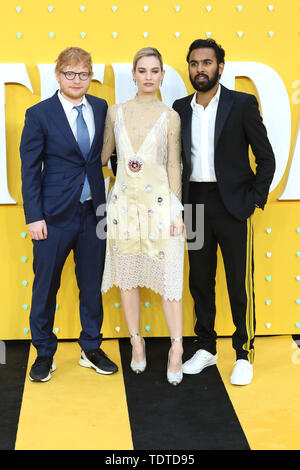 Ed Sheeran, Lily James, Himesh Patel, Yesterday - UK Premiere, Leicester  Square, London, UK, 18 June 2019, Photo by Richard Goldschmidt Stock Photo  - Alamy