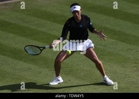 Qiang Wang during day six of the Nature Valley Classic at Edgbaston Priory Club, Birmingham. Stock Photo