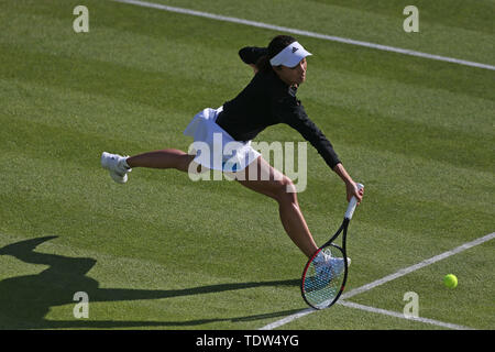 Qiang Wang during day six of the Nature Valley Classic at Edgbaston Priory Club, Birmingham. Stock Photo