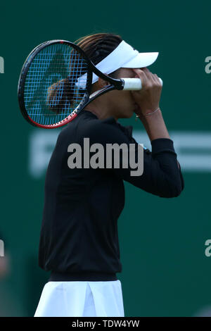 Qiang Wang during day six of the Nature Valley Classic at Edgbaston Priory Club, Birmingham. Stock Photo