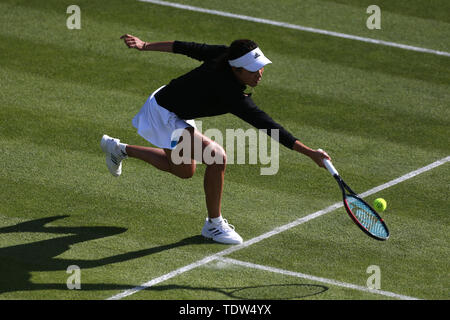 Qiang Wang during day six of the Nature Valley Classic at Edgbaston Priory Club, Birmingham. Stock Photo