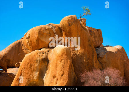 granite rock of Spitzkoppe, Namibia, Damaraland, Erongo Stock Photo