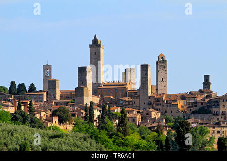 San Gimignano, Italy, Tuscany Stock Photo