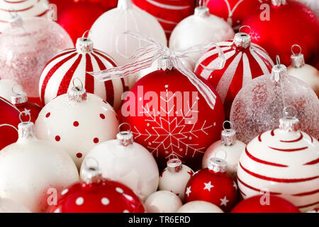christmas decoration with christmas tree balls, Switzerland Stock Photo