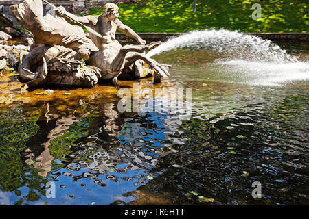 Triton Fountain at the Koenigsallee, Germany, North Rhine-Westphalia, Duesseldorf Stock Photo