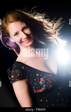 smiling woman, portrait Stock Photo