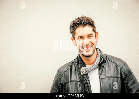 young attractive man, portrait, Germany Stock Photo