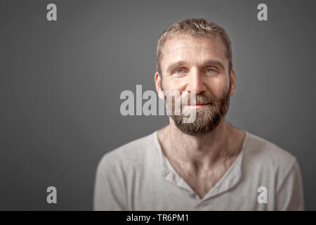 portrait of a man with beard, Germany Stock Photo