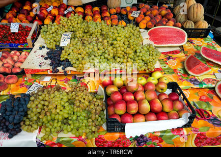 market in Pula, Croatia, Istria, Pulau Tiga National Park Stock Photo