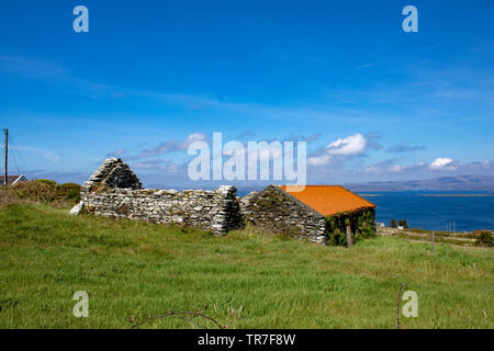 Summer Day on Cape Clear Island West Cork Ireland. It is the southernmost inhabited part of Ireland and has a population of 147 people. Stock Photo