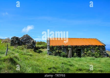 Summer Day on Cape Clear Island West Cork Ireland. It is the southernmost inhabited part of Ireland and has a population of 147 people. Stock Photo