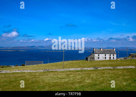 Summer Day on Cape Clear Island West Cork Ireland. It is the southernmost inhabited part of Ireland and has a population of 147 people. Stock Photo