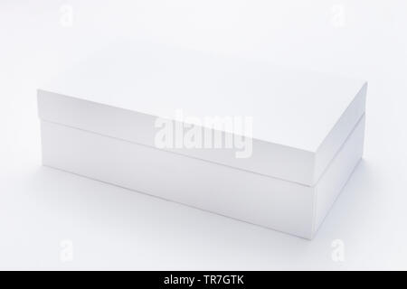 White blank box for mockup on white background Stock Photo