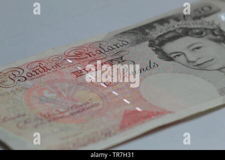 Discontinued Fifty Pound Note Stock Photo