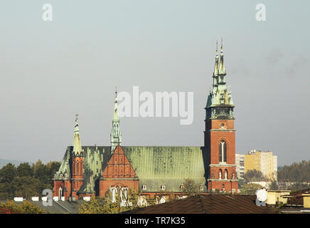 Church of Holy Cross in Kielce. Poland Stock Photo