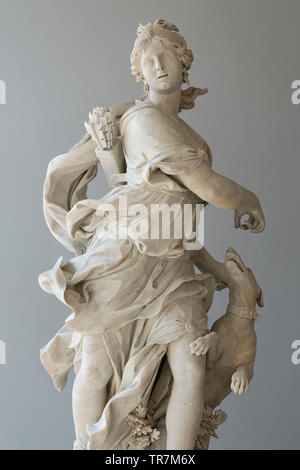 Berlin. Germany. Bernardino Cametti (1669-1736), Diana as Huntress, 1717/1720, Bode Museum. Stock Photo