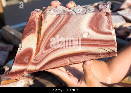 minerals and rocks present in bryce canyon Stock Photo