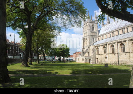 Selby Abbey,medieval abbey church  North Yorkshire, England UK Stock Photo