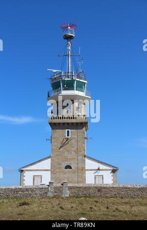 Outdoor of Pointe du Raz semaphore in Plogoff Stock Photo