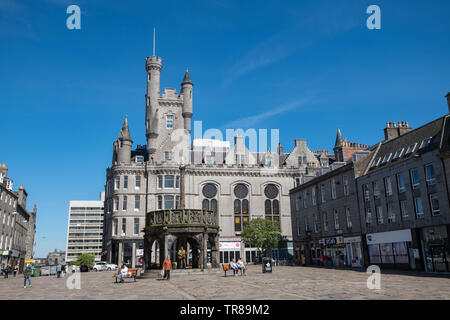 Castlegate, Aberdeen, Scotland, UK Stock Photo