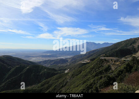 A vewi of San Bernarnino National Forest from Skyforest California Stock Photo