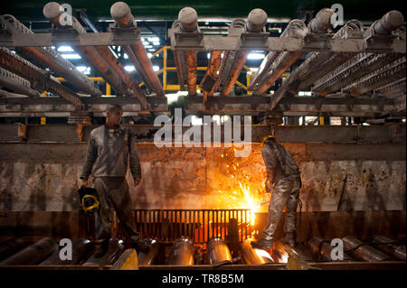 Altos Hornos, Iron smelter, Monclova Coahuila, Mexico Stock Photo