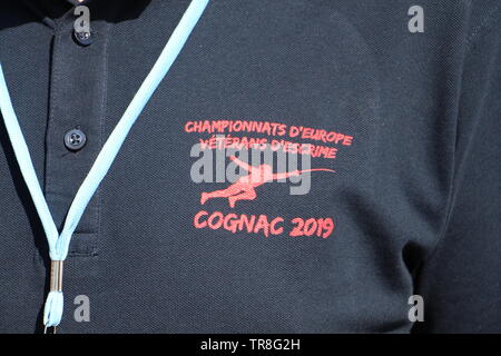 Championnat d'Europe d'escrime Vétérans 2019  1ère journée à COGNAC Stock Photo