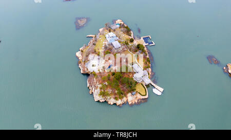 Davis Island, The Thimble Islands, or the Thimbles,  Long Island Sound, Branford, CT Stock Photo