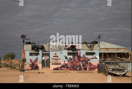 Outback town, Silverton New South Wales, Australia.  The Mad Max Museum. The Mad Max movies were filmed in and around Silverton. Stock Photo